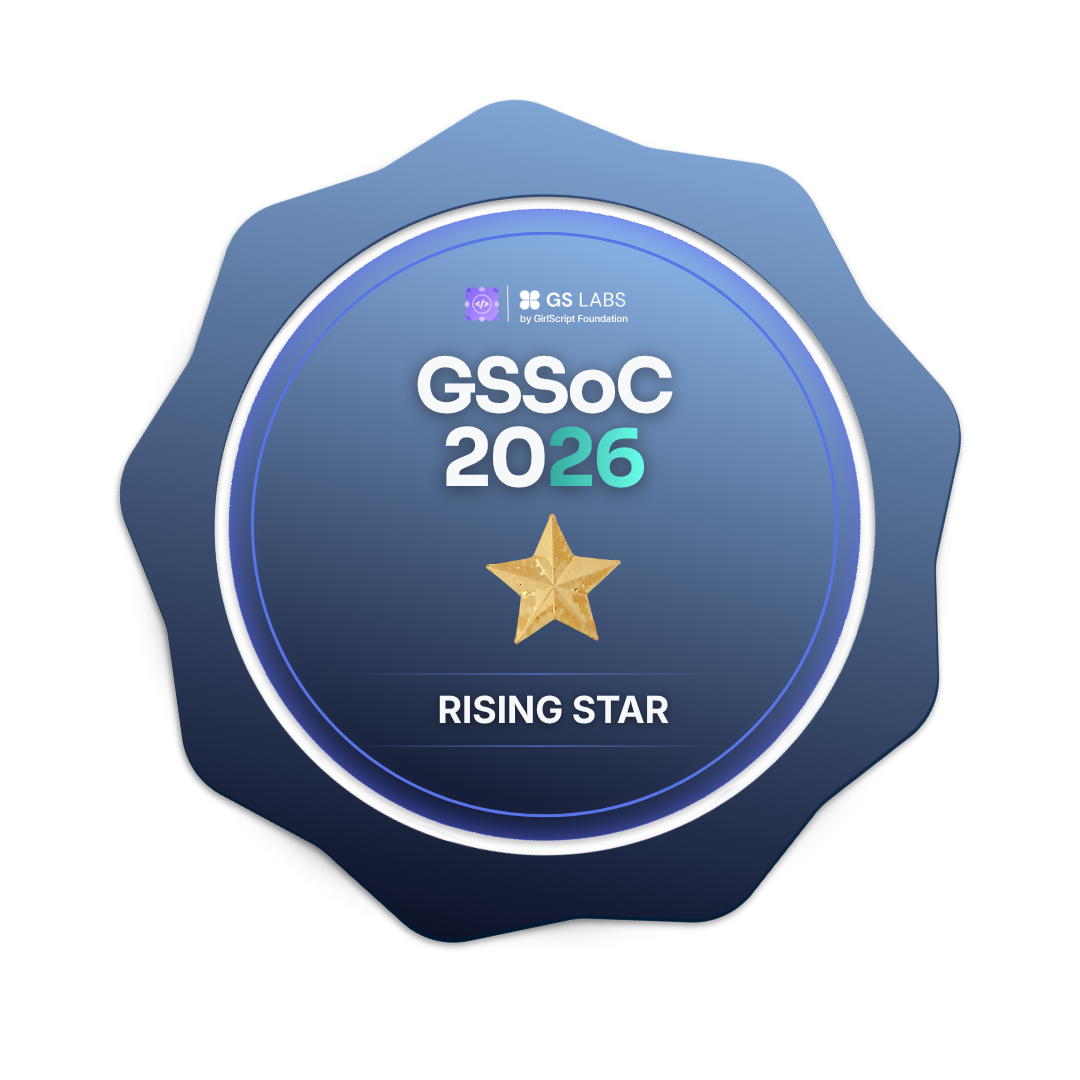 GSSoC 2026 Rising Star badge