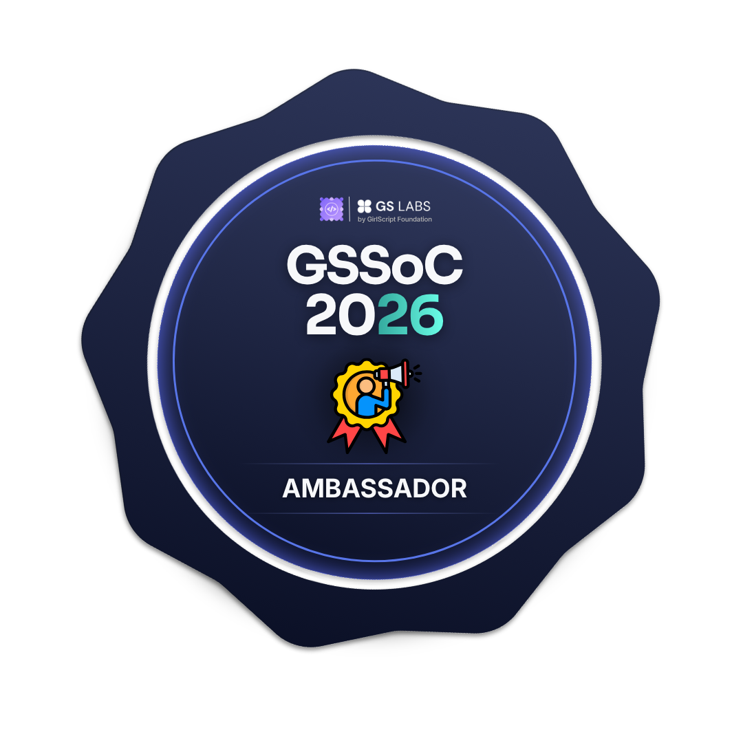 GSSoC 2026 Ambassador badge