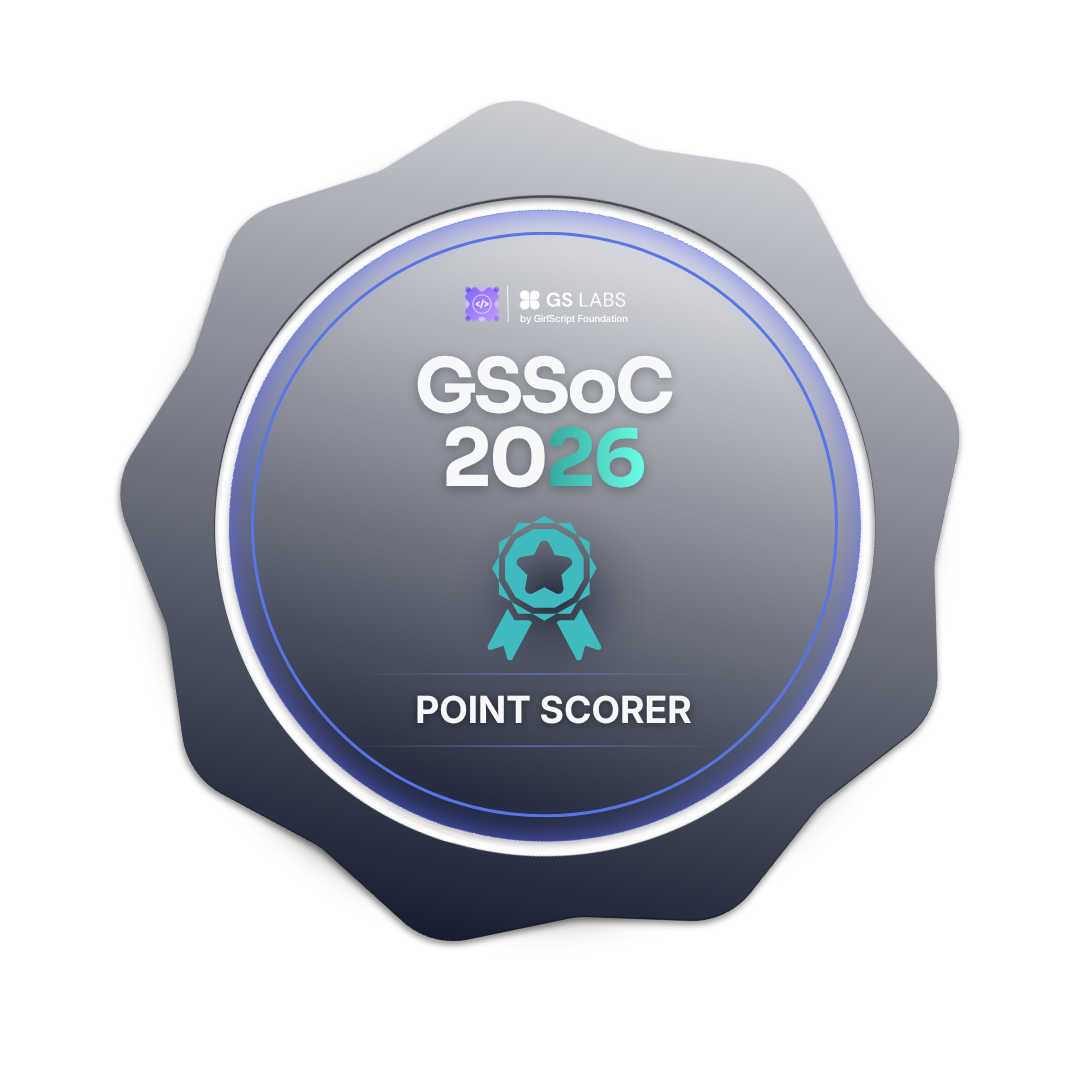 GSSoC 2026 Point Scorer badge