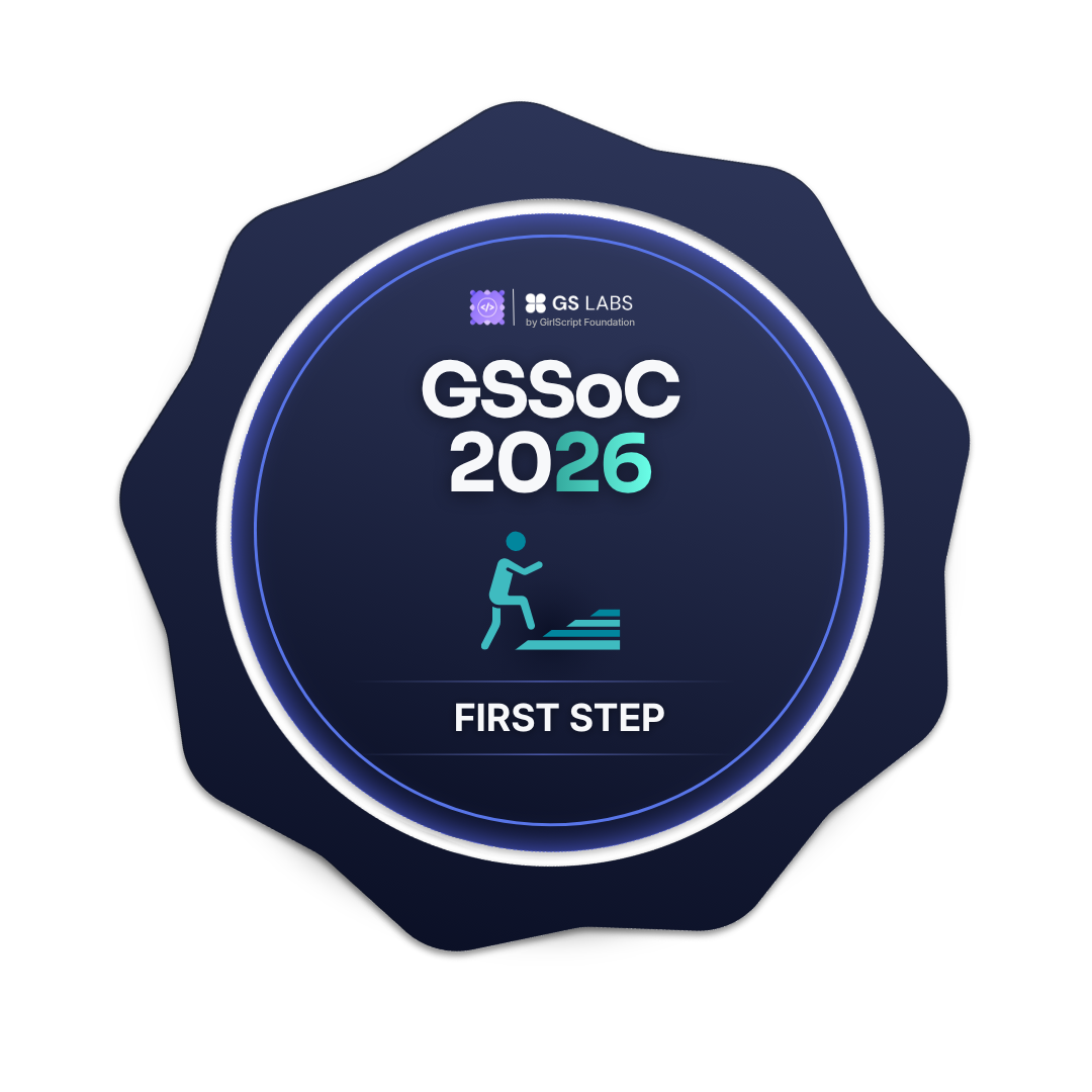 GSSoC 2026 First Step badge